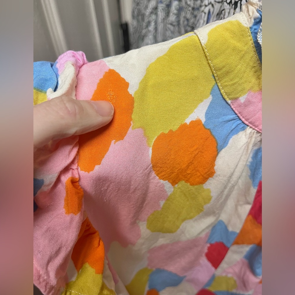 THML Colorful Ruffle Sleeve Top - Picture 6 of 6